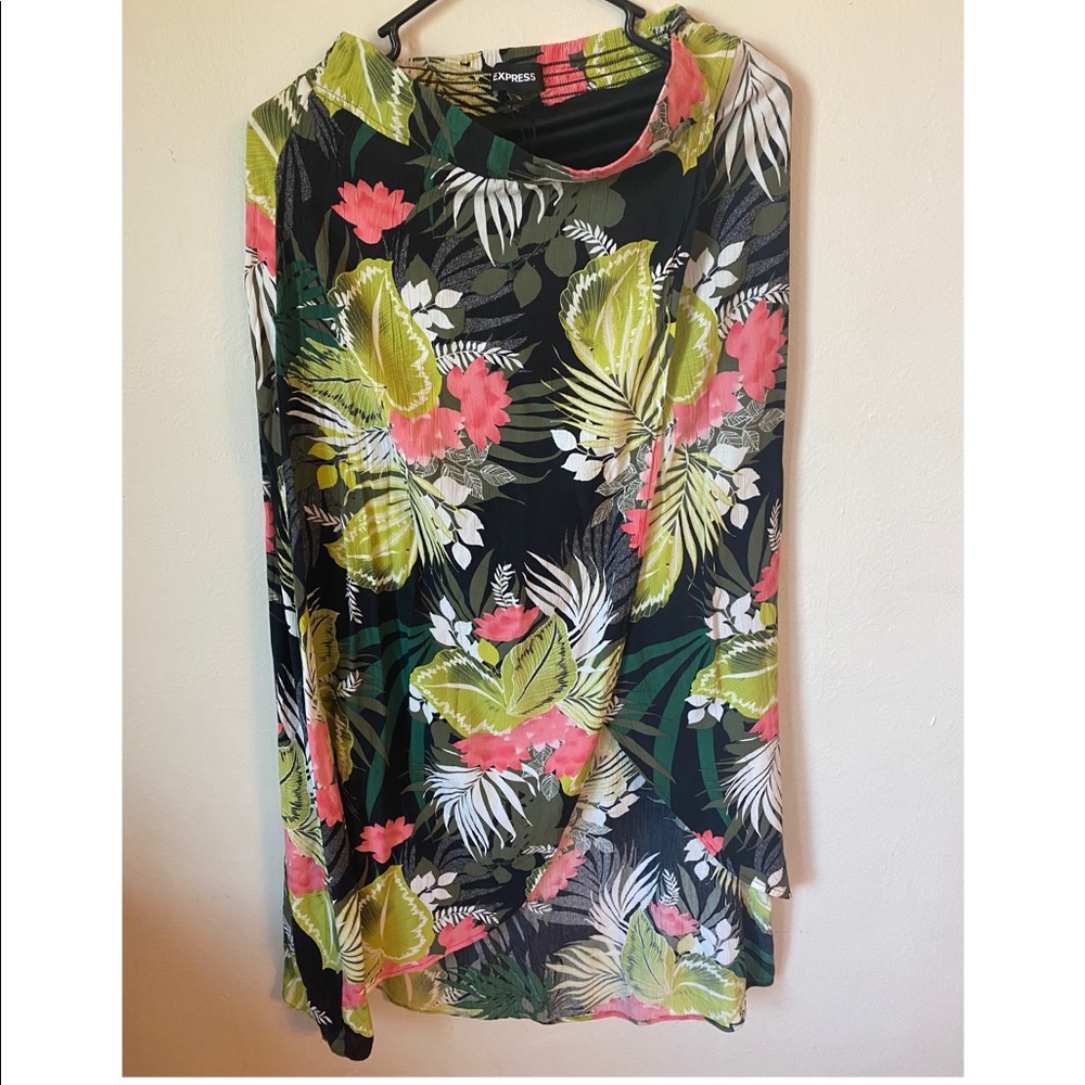 Express Maxi Floral Skirt